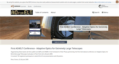 Desktop Screenshot of ao4elt.edpsciences.org