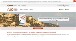 Desktop Screenshot of nd2007.edpsciences.org