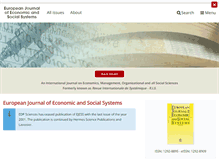 Tablet Screenshot of ejess.edpsciences.org