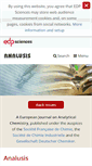 Mobile Screenshot of analusis.edpsciences.org