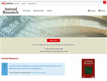 Tablet Screenshot of animres.edpsciences.org