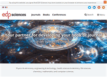 Tablet Screenshot of edpsciences.org